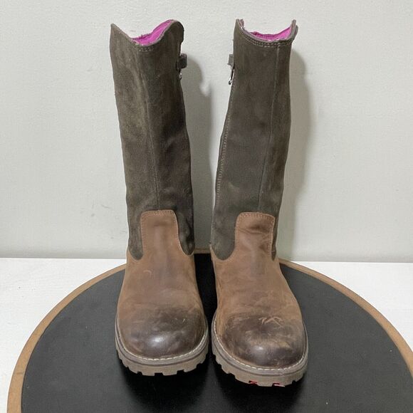 Timberland Tall Boots Brown Earthkeepers‎ Girls Youth 4.5 Equestrian - Picture 3 of 12